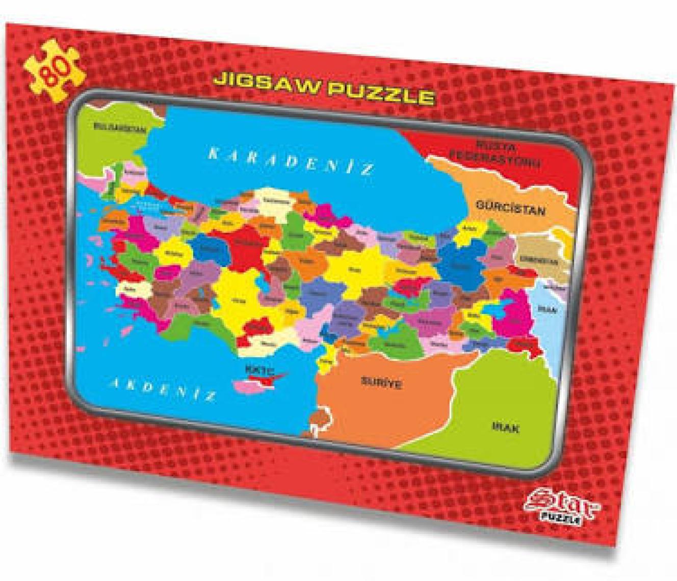 Uygun Puzzle 42 Parça Türkiye Haritası Yap Boz