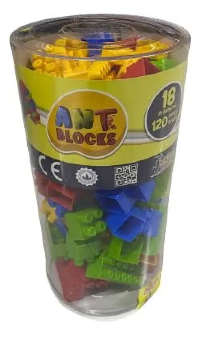 Asya Oyuncak Ant Blocks 120 Parça Yapı Blokları