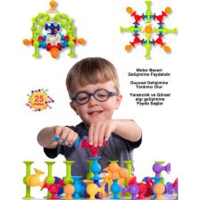 Go Toys Shopist Vakum Molekül 25 Parça Yapı Taşları Fidget Duyusal Eğitici Oyuncak Squigz Blok