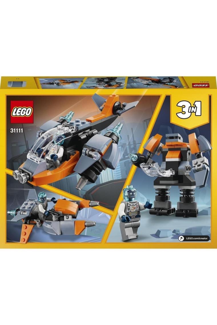 ® Creator 3’ü 1 Arada Siber İnsansız Hava Aracı 31111 - Oyuncak Yapım Seti (113 Parça)