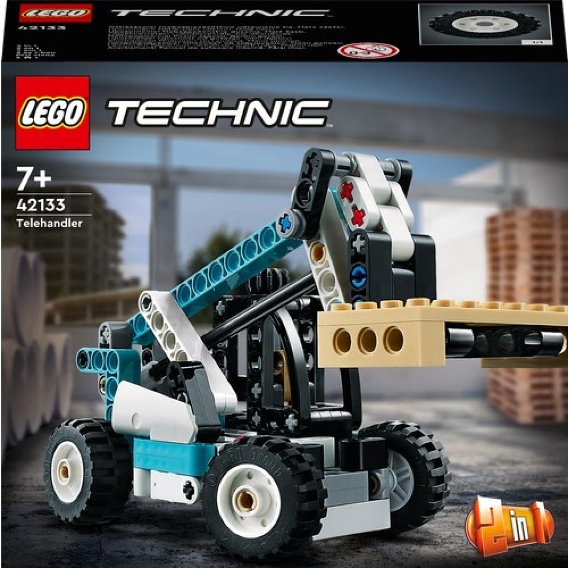 LEGO Technic Teleskopik Yükleyici 42133 # 7 Yaş ve Üzeri Araçları Seven Çocuklar Için 2#si 1 Arada Yaratıcı Oyuncak Model Yapım Seti (143 Parça)