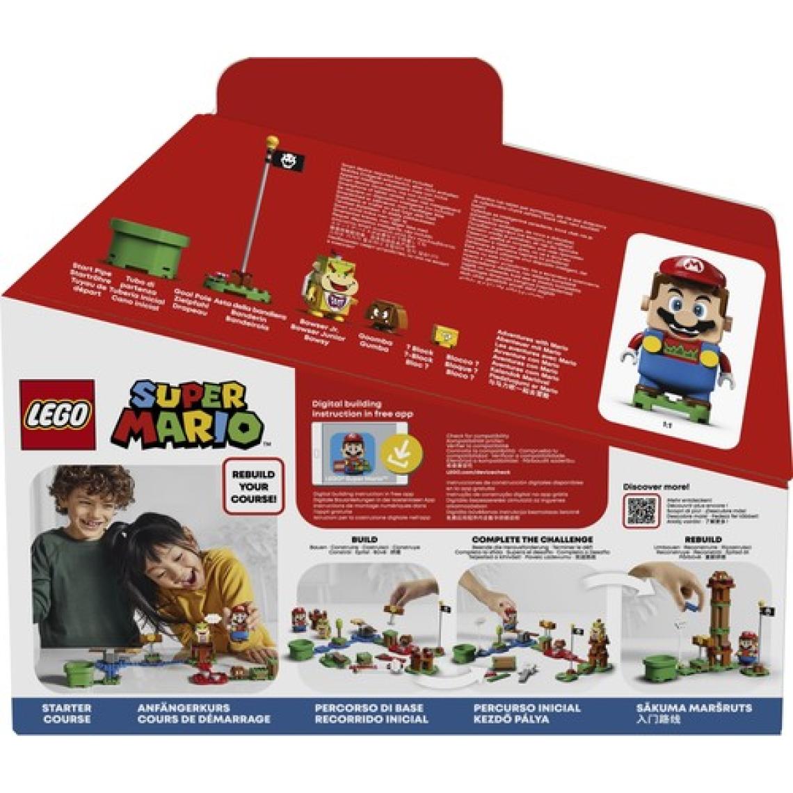 LEGO® Super Mario# Mario ile Maceraya Başlangıç Seti 71360 - 6 Yaş ve Üzeri Çocuklar İçin Mario#; Bowser Jr. ve Goomba Minifigürleri İçeren Koleksiyonluk Yaratıcı Oyuncak Yapım Seti(231 Parça)