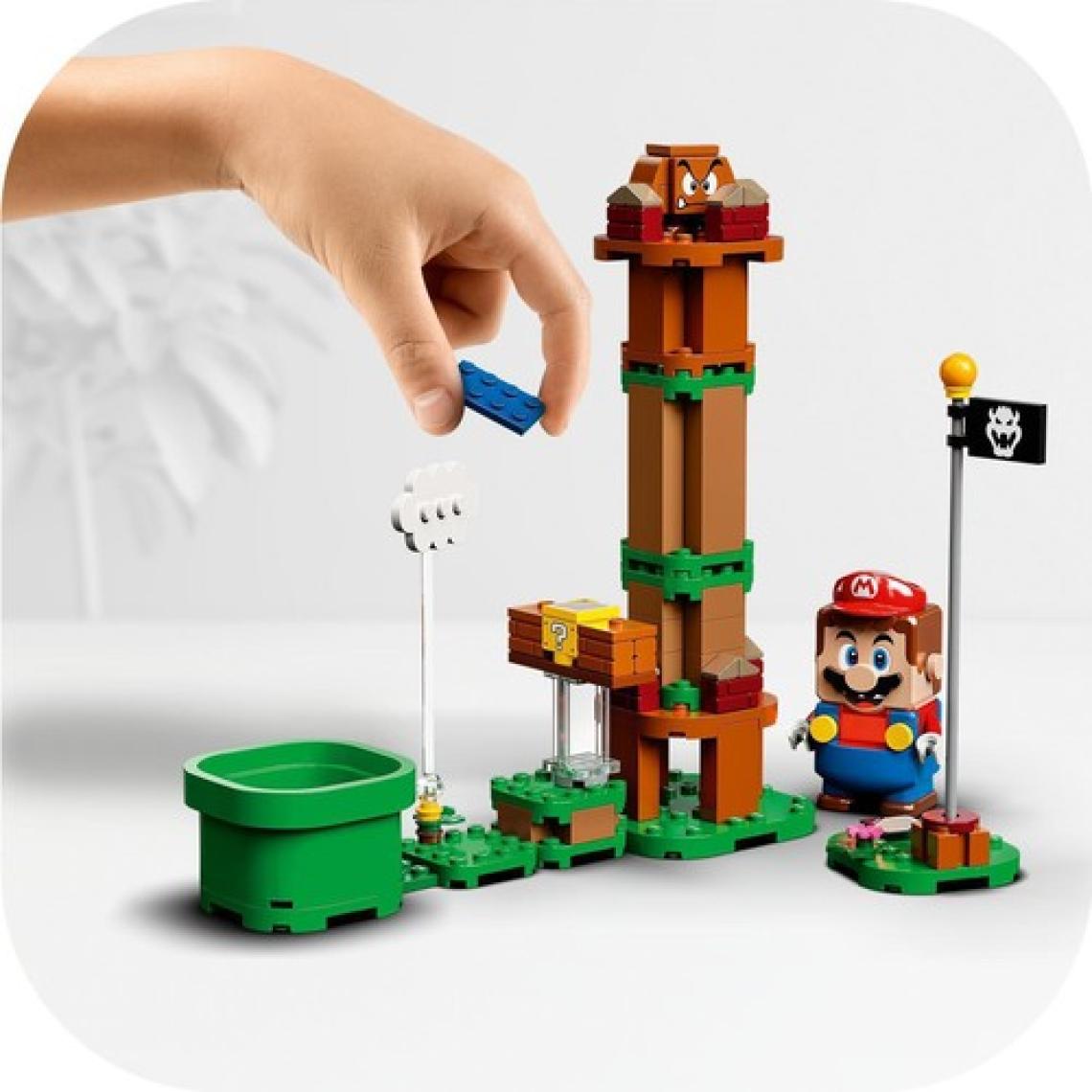 LEGO® Super Mario# Mario ile Maceraya Başlangıç Seti 71360 - 6 Yaş ve Üzeri Çocuklar İçin Mario#; Bowser Jr. ve Goomba Minifigürleri İçeren Koleksiyonluk Yaratıcı Oyuncak Yapım Seti(231 Parça)