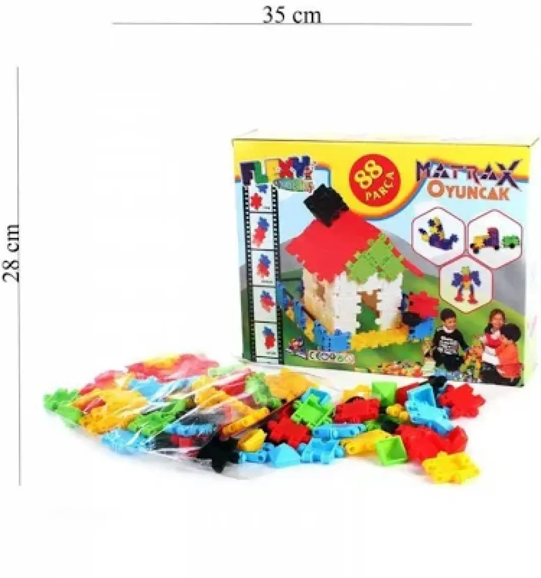 Matrax Oyuncak     88 Parça Flexy Tangles® - K. Kutuda