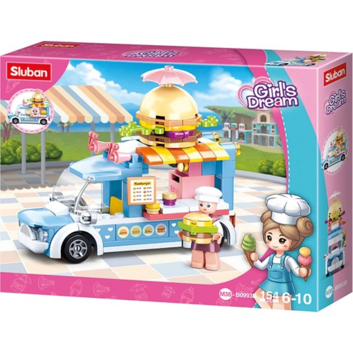 Sluban Girls Dream Yemek Arabası - Hamburger 154 Parça