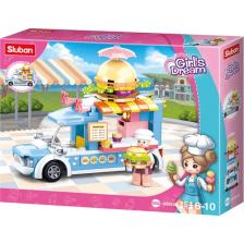 Sluban Girls Dream Yemek Arabası - Hamburger 154 Parça