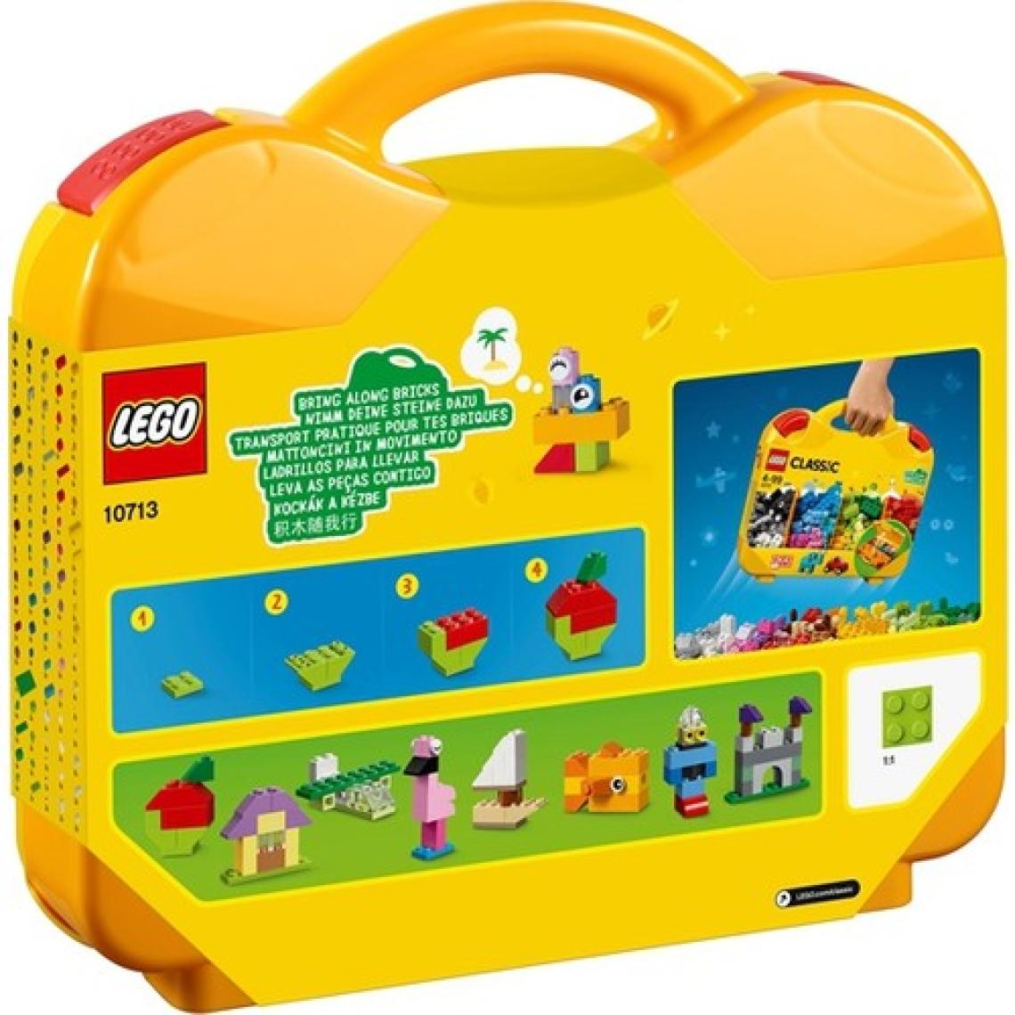 LEGO® Classic Yaratıcı Çanta 10713 - 4 Yaş ve Üzeri Çocuklar için Farklı Şekiller İçeren Yaratıcı Oyuncak Yapım Seti (213 Parça)