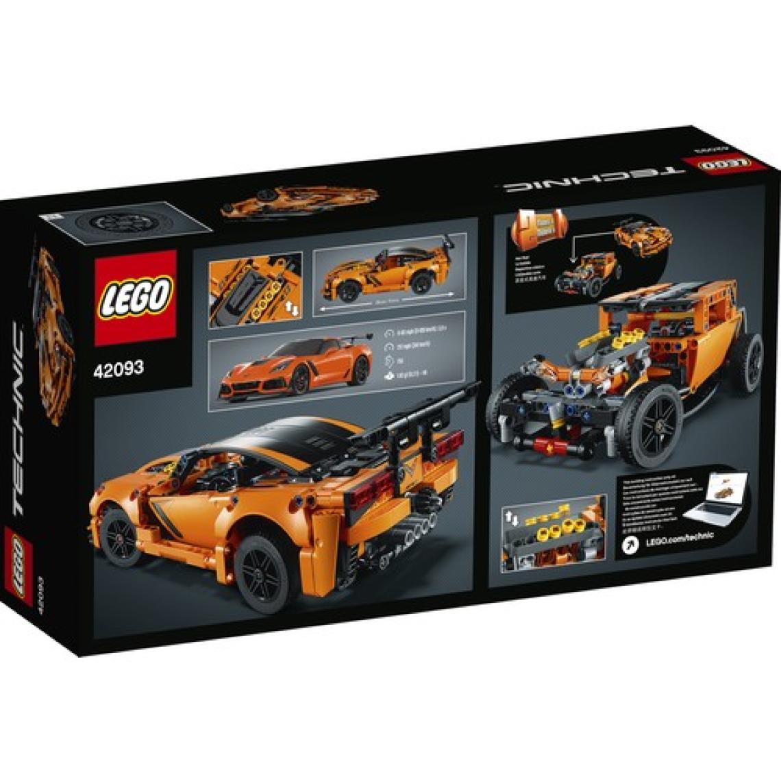 LEGO® Technic 42093 Chevrolet Corvette ZR1 Yapım Seti (579 Parça) - Çocuk ve Yetişkin için Koleksiyonluk Oyuncak Araba