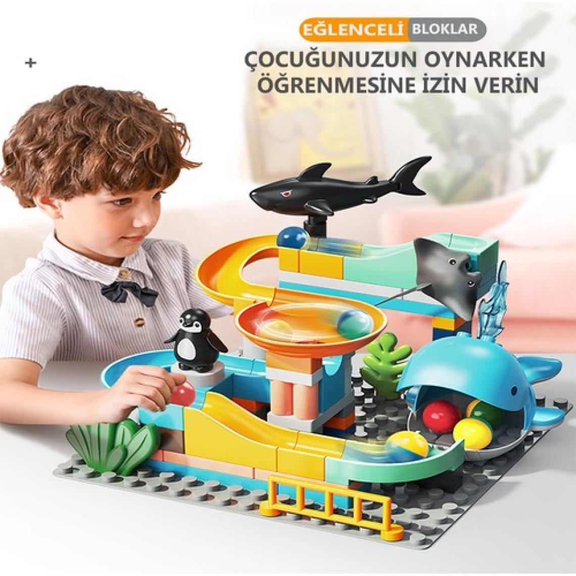 Learning Fun Marble Run Blok Yapı Seti 72 Parça - Okyanus Macerası