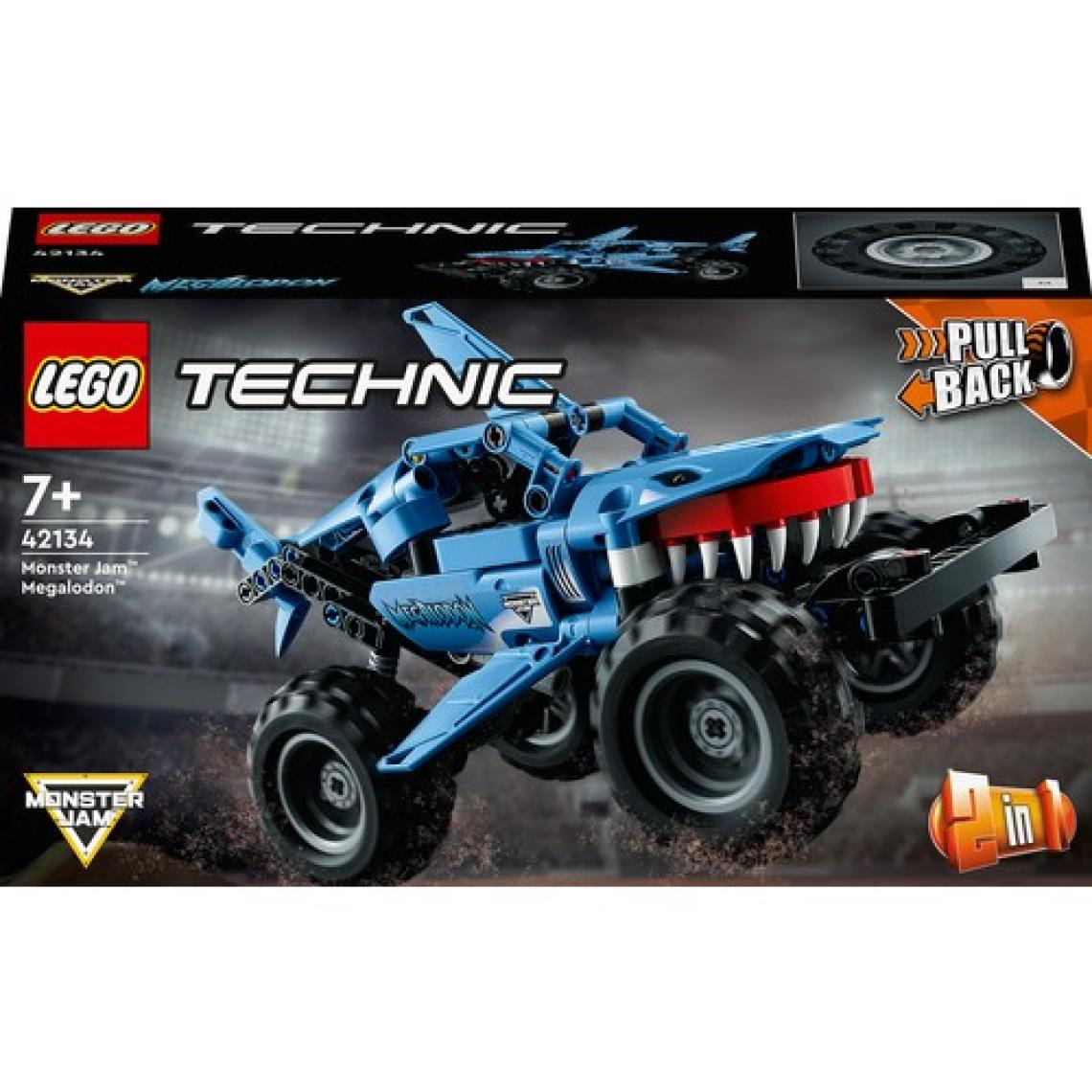 LEGO® Technic Monster Jam# Megalodon# 42134 # 7 Yaş ve Üzeri Araçları Seven Çocuklar İçin 2#si 1 Arada Yaratıcı Oyuncak Model Yapım Seti (260 Parça)