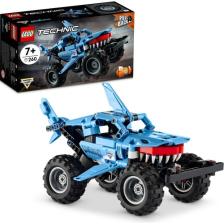 LEGO® Technic Monster Jam# Megalodon# 42134 # 7 Yaş ve Üzeri Araçları Seven Çocuklar İçin 2#si 1 Arada Yaratıcı Oyuncak Model Yapım Seti (260 Parça)