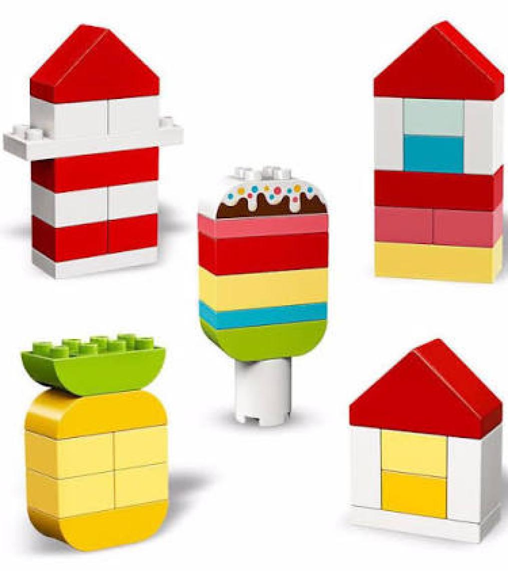 LEGO DUPLO Classic Kalp Kutusu 10909 - 18 Ay ve Üzeri Okul Öncesi Yaştaki Çocuklar için Gelişimi Destekleyen Yaratıcı Oyuncak Yapım Seti (80 Parça)
