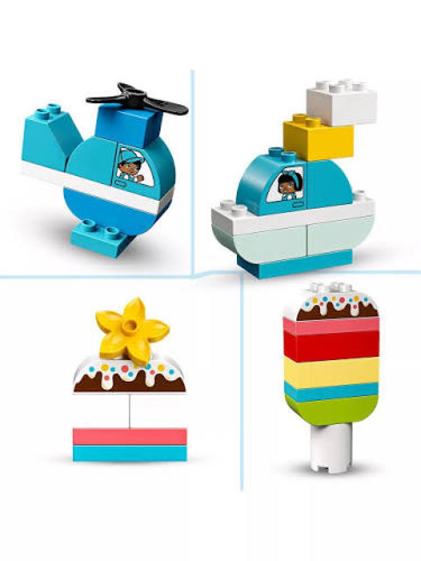 LEGO DUPLO Classic Kalp Kutusu 10909 - 18 Ay ve Üzeri Okul Öncesi Yaştaki Çocuklar için Gelişimi Destekleyen Yaratıcı Oyuncak Yapım Seti (80 Parça)