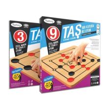 9 Taş 3 Taş Oyunu