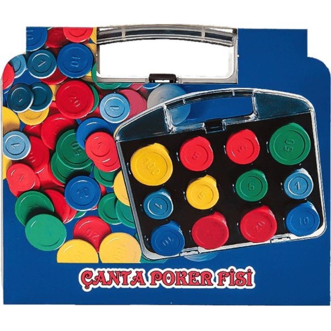 Sedef Çantalı Plastik Poker Fişi Poker Chip Poker Çipi 96 Adet