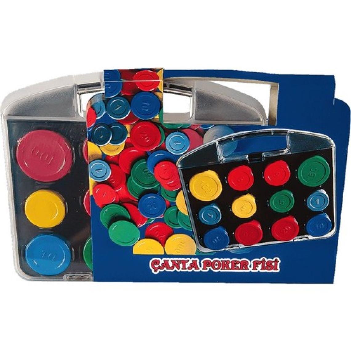Sedef Çantalı Plastik Poker Fişi Poker Chip Poker Çipi 96 Adet
