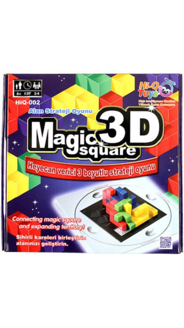 Akay Hi-Q Toys 3D Magic Square-3D Sihirli Küpler Aile Akıl ve Zeka Oyunu