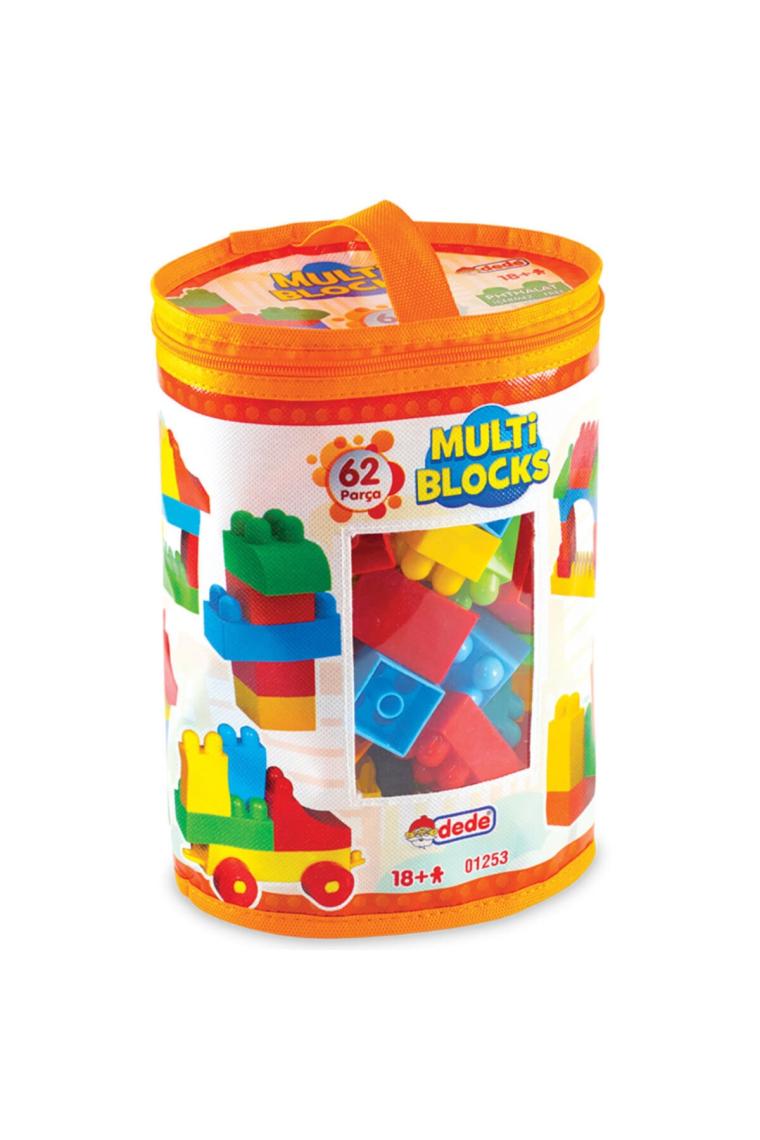 Dede 62 Parça Multi Blok Çantalı LEGO Gelişim Oyuncak 052782