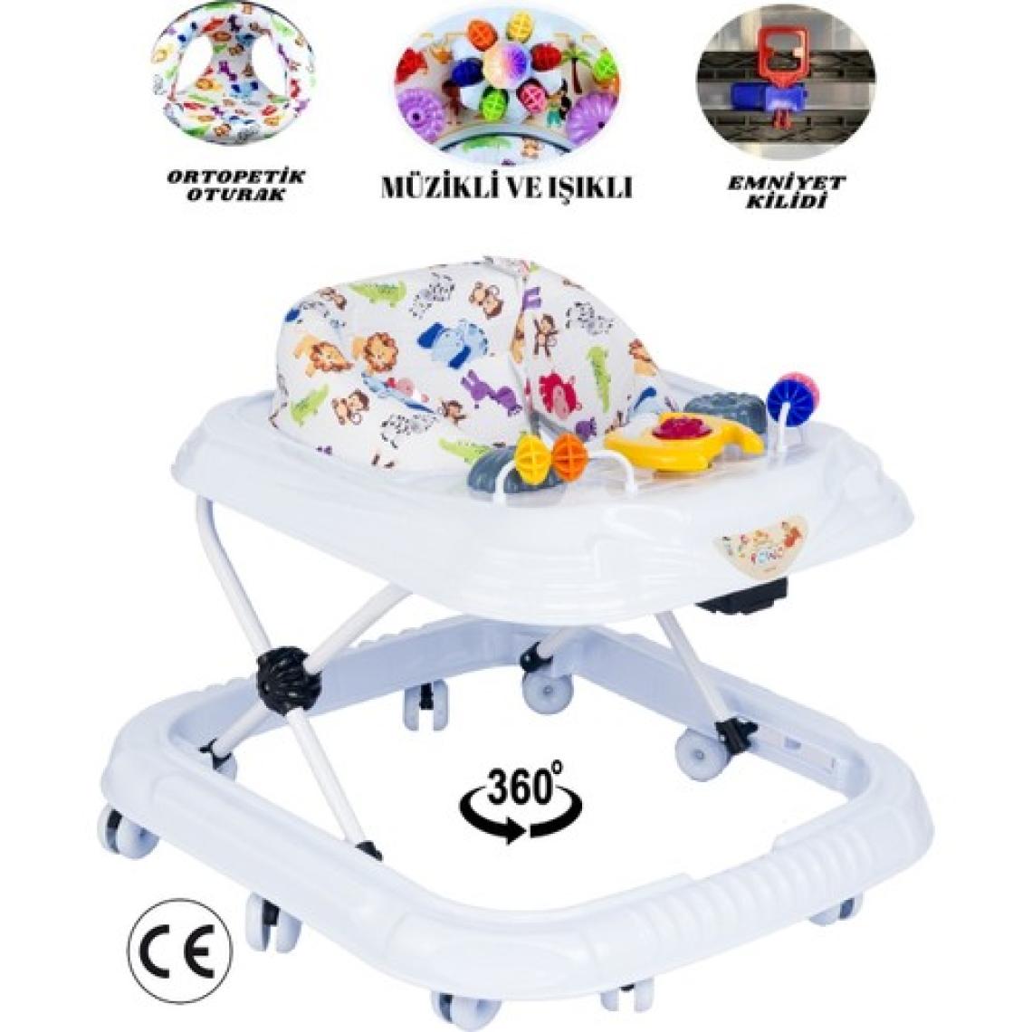 Layline Müzikli Ve Işıklı 3 Kademeli Oyuncaklı Bebek Yürüteci