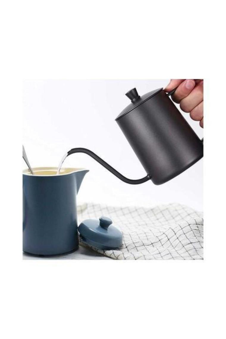 Home Barista Mini Drip Kettle Kapaklı 600 ml