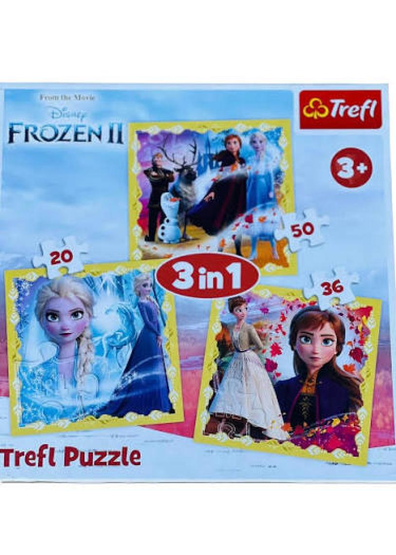 Trefl Puzzle Frozen 2 The Power Of Anna And Elsa 3 In 1 Puzzle (20+36+50 Parça)