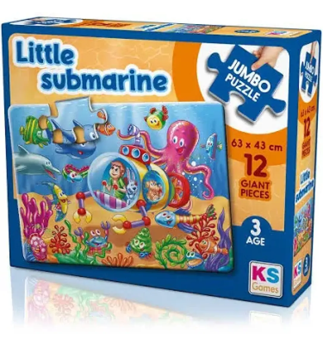 KS Games Little Submarine Jumbo Boy Puzzle 12 Parça