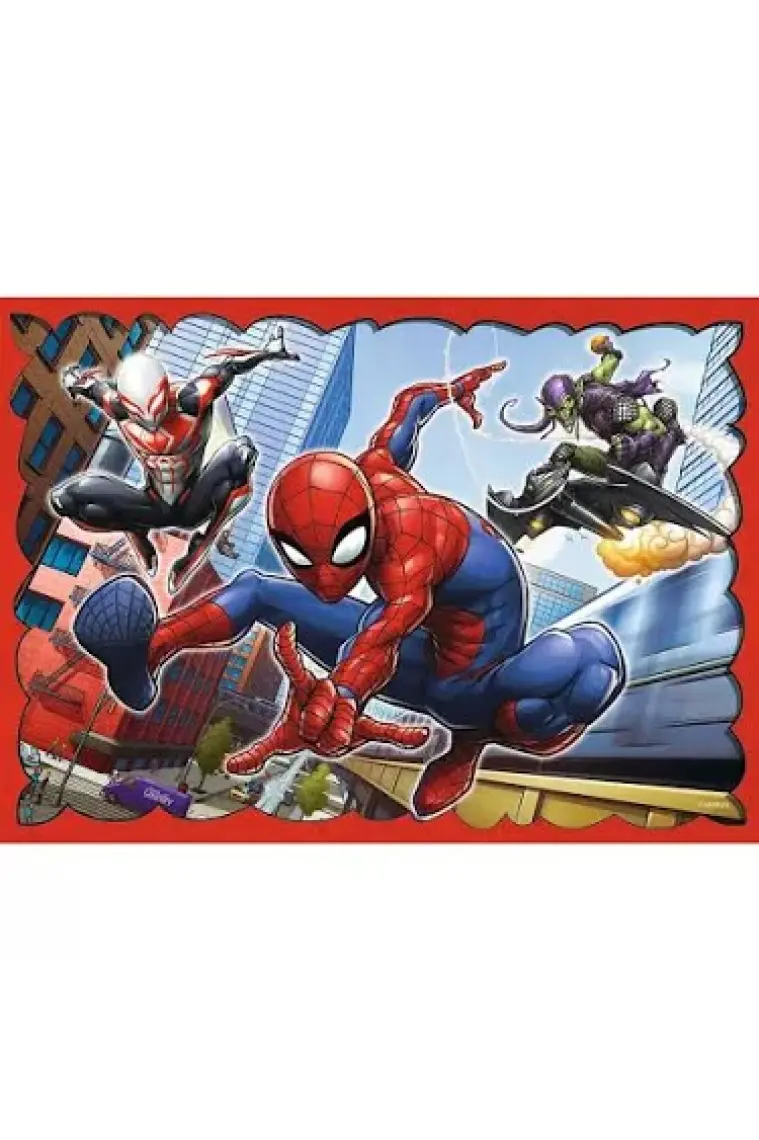 PUZZLE-34384 Marvel Spiderman 4ın1 Puzzle
