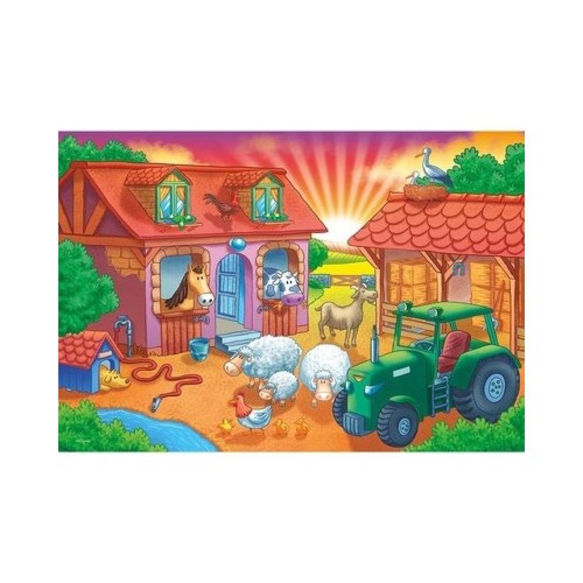 Ks Games Sunrise On The Farm Jumbo Puzzle 12 Parça