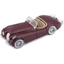 Burago 1/24 Ölçek 1951 Jaguar XK 120 Roadster Klasik Model Araba - Kırmızı