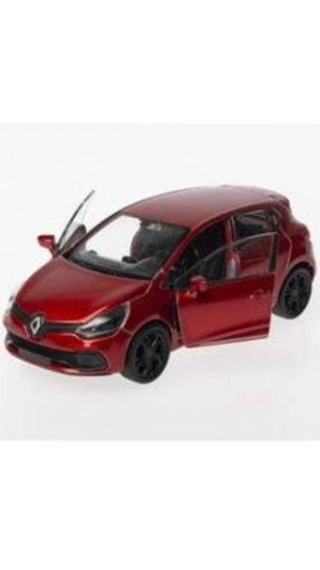 Welly 1:36 Ölçek Diecast Çek-Bırak Renault Clio Rs -Yeşil