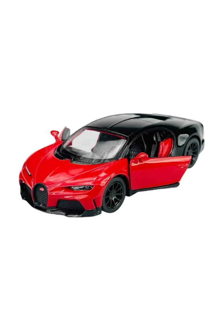 Kinsmart Bugatti Chiron Supersport 1:38 Kırmızı Çek Bırak Model Araba