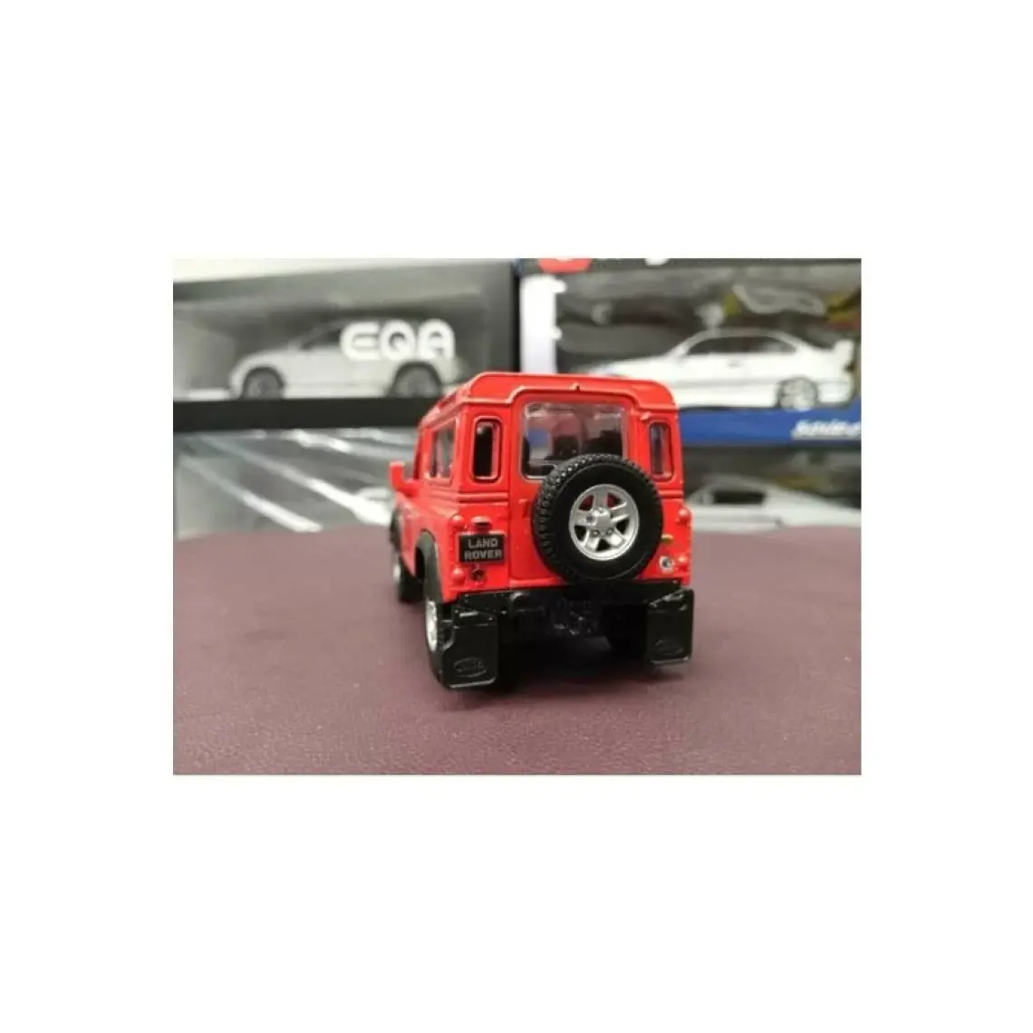 Welly Land Rover Defender Maket Çek Bırak Diecast Model Kırmızı