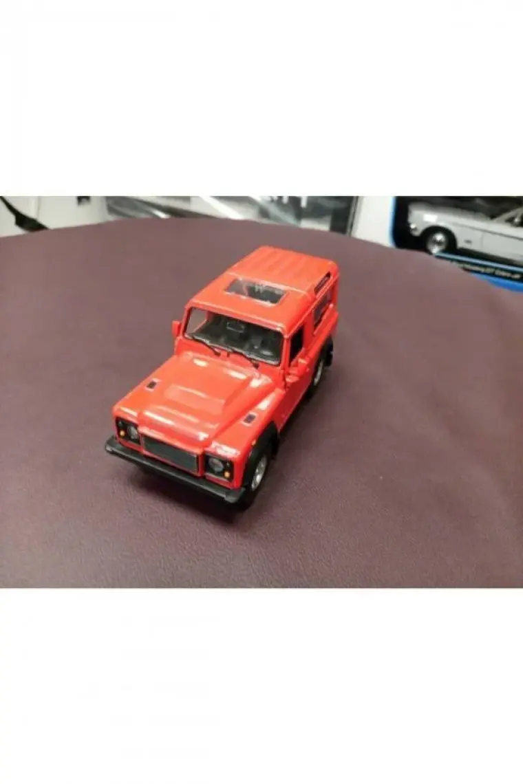 Welly Land Rover Defender Maket Çek Bırak Diecast Model Kırmızı