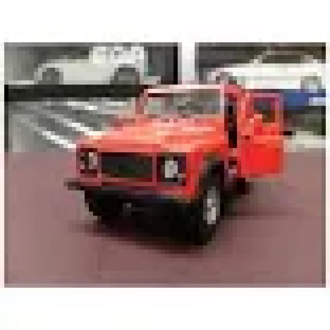 Welly Land Rover Defender Maket Çek Bırak Diecast Model Kırmızı