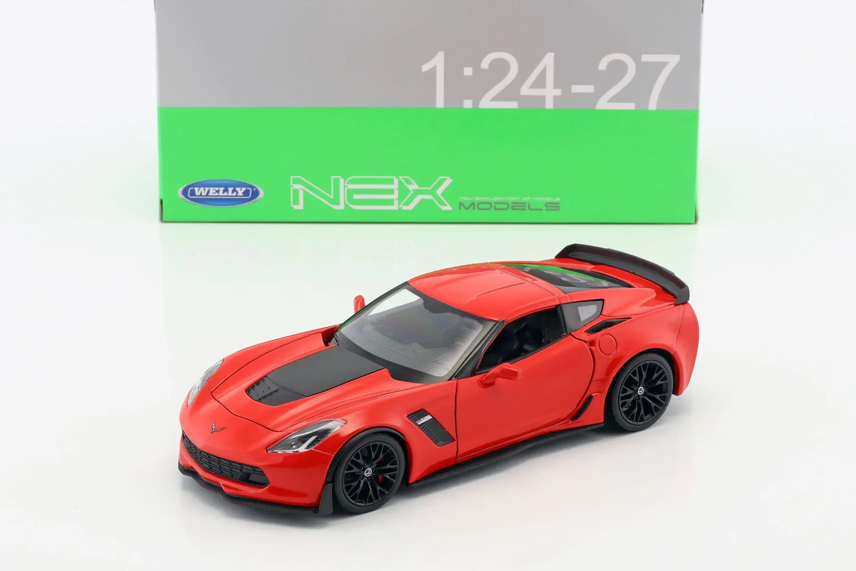 Welly 1:24 2017 Chevrolet Corvette Z06 Kırmızı