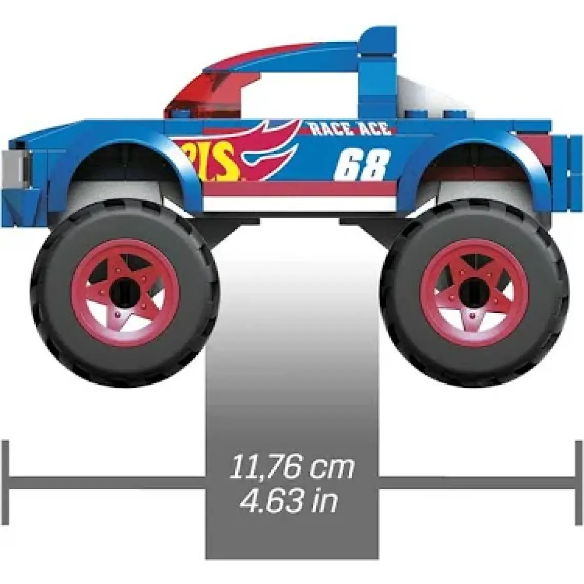 Hot Wheels Hot Wheels Mega Hot Wheels Race Ace Monster Truck HDJ93
