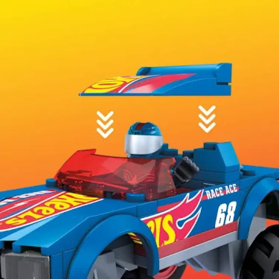Hot Wheels Hot Wheels Mega Hot Wheels Race Ace Monster Truck HDJ93