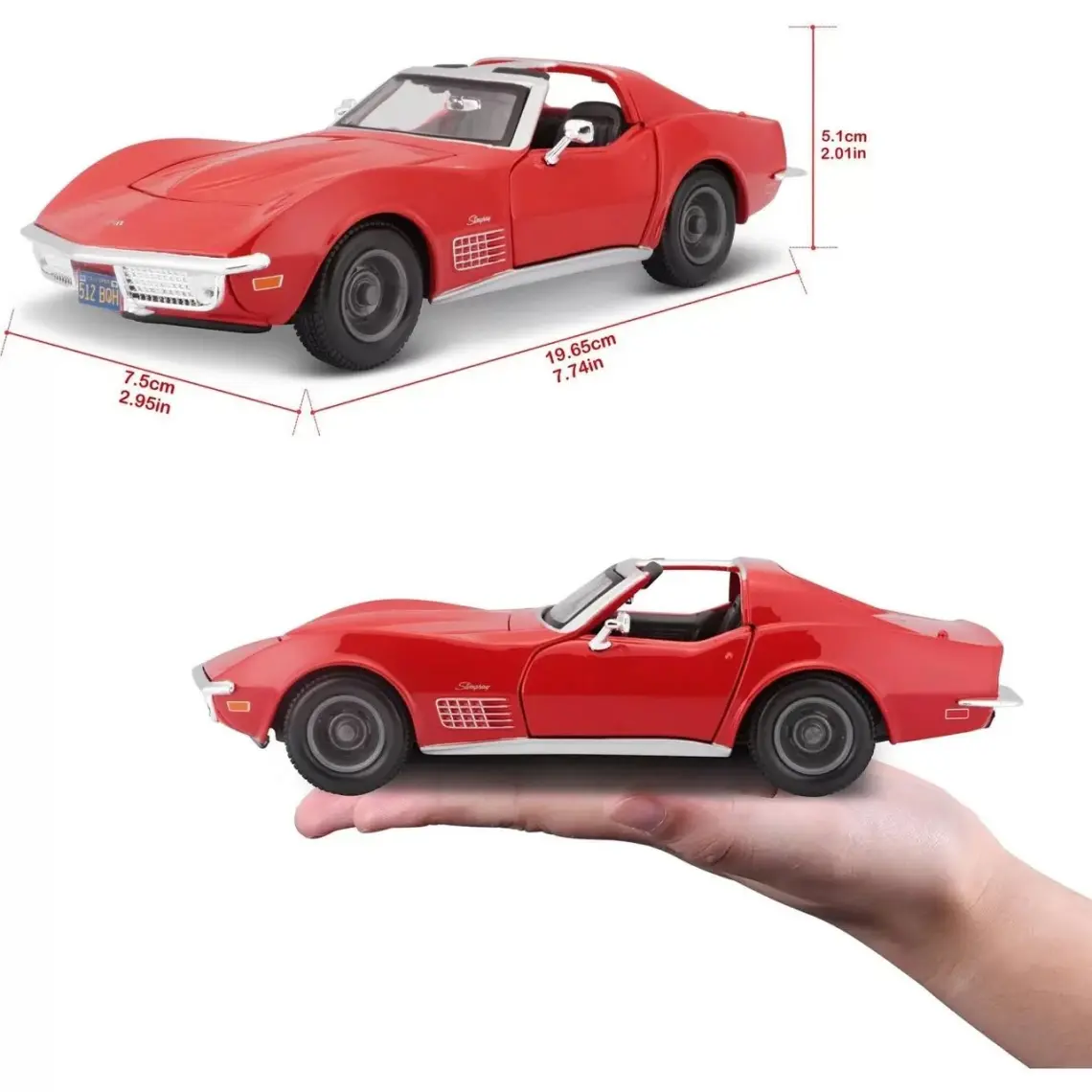 Maisto Model Araba 1:24 Chevrolet Corvette 1970 31202