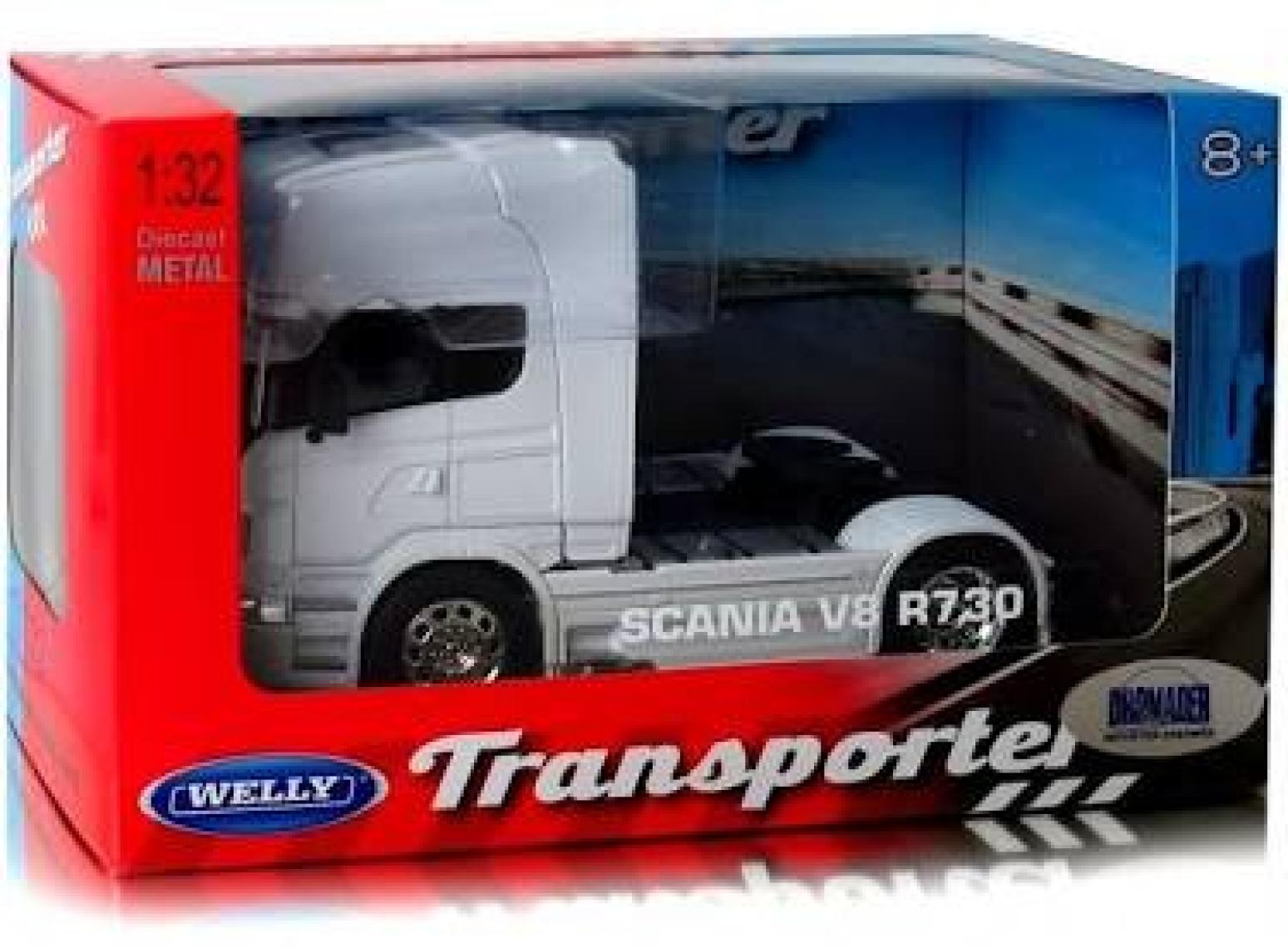 Welly 1:32 Scania V8 R730 4 Teker Tır