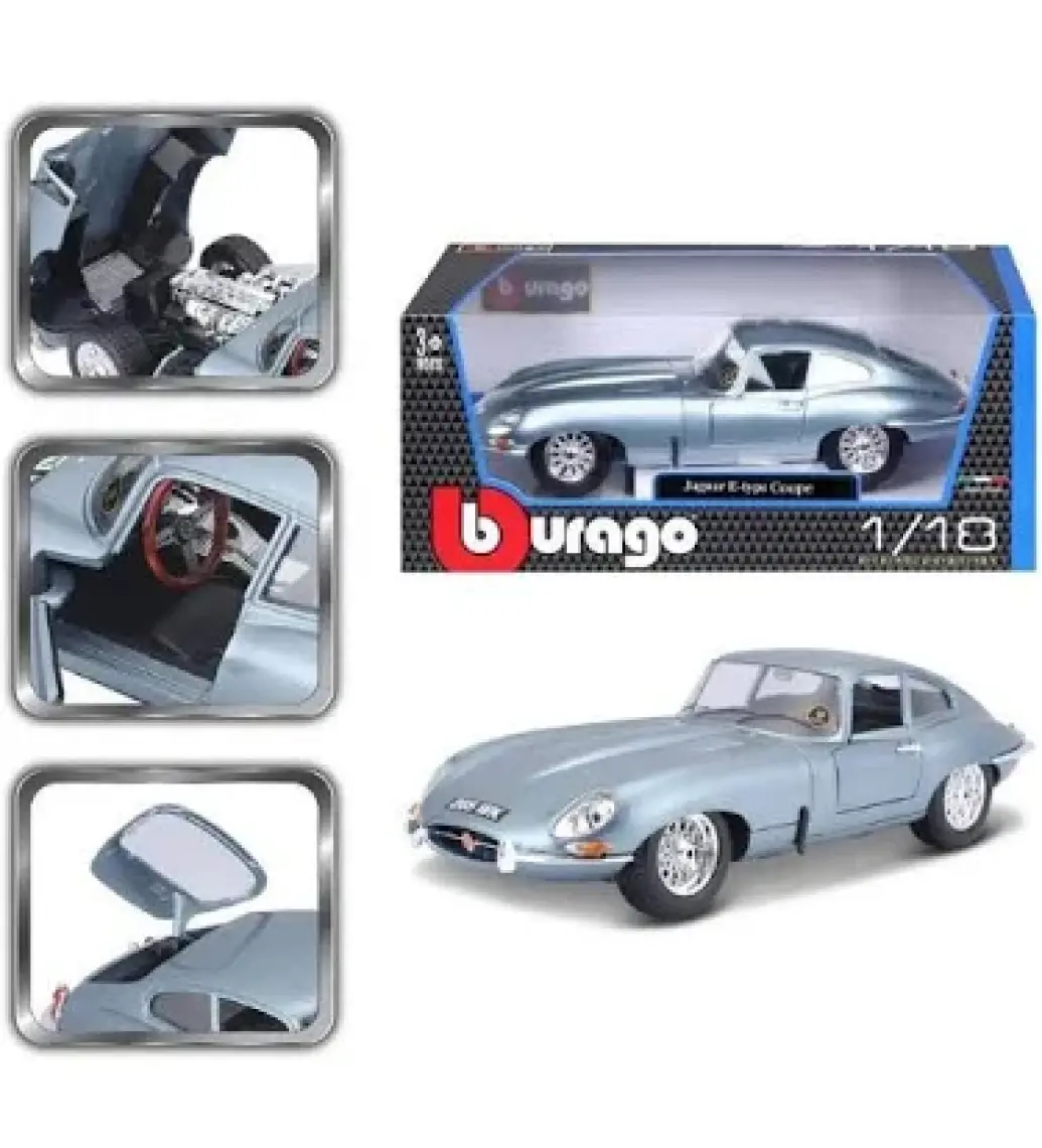 Burago Jaguar E Coupe (1961) (Gri)