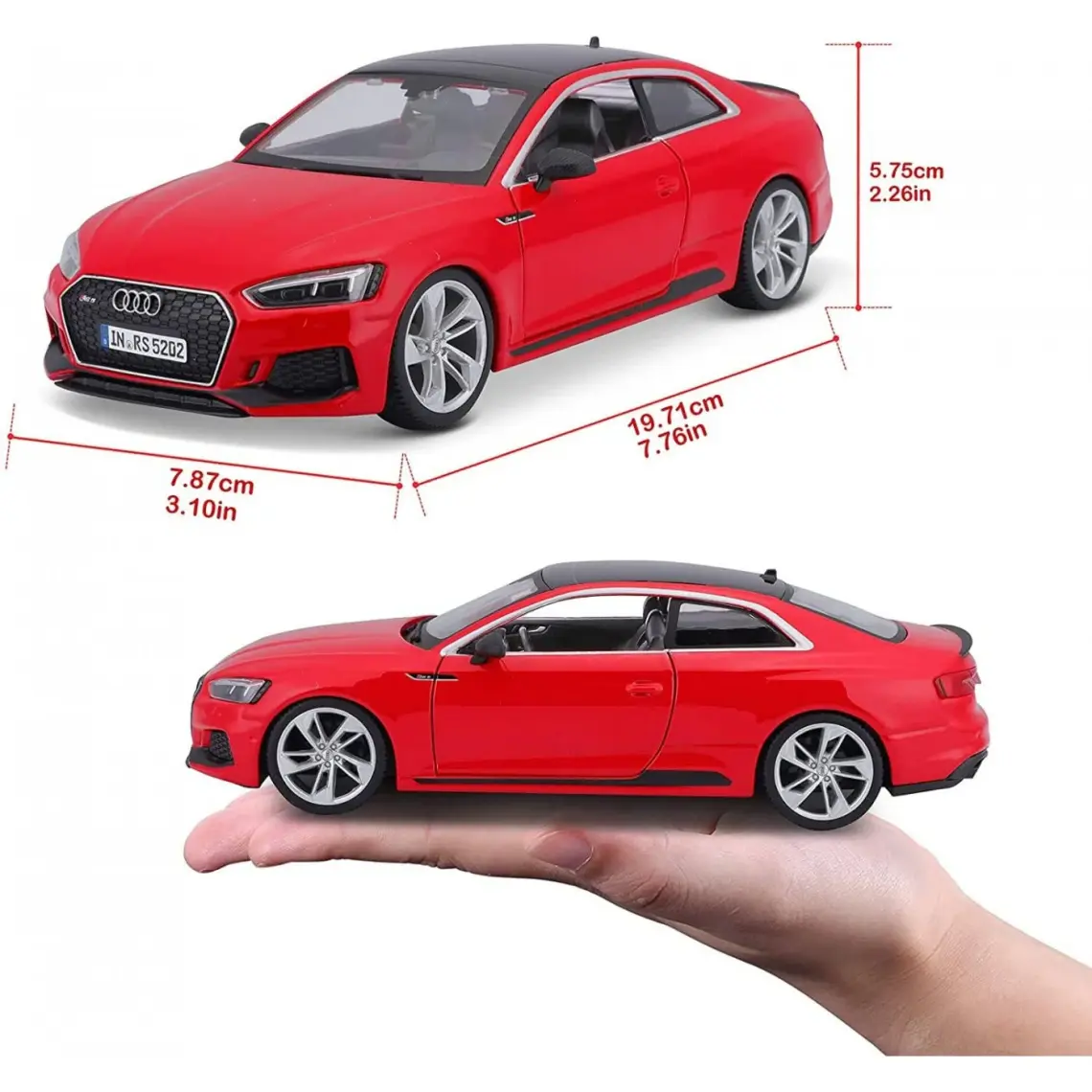 Burago 1:24 Ölçek  Audi Rs5 Diecast Model Araba