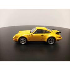 Welly 1:36 Porsche 911 Turbo Diecast Çek Bırak Model Araba (Sarı)