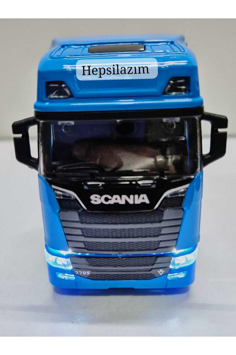 Hepsilazım Oyuncak Tır V8 R730 Taşıyıcı Scania Çekici Kupa S-770 Model Diecast 12 cm Maket Koleksiyon