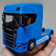 Hepsilazım Oyuncak Tır V8 R730 Taşıyıcı Scania Çekici Kupa S-770 Model Diecast 12 cm Maket Koleksiyon