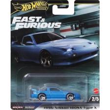 Mattel Hot Wheels Fast-Furious Premium Araba 1996 Nıssan 180SX Type x HNW46-HVR62