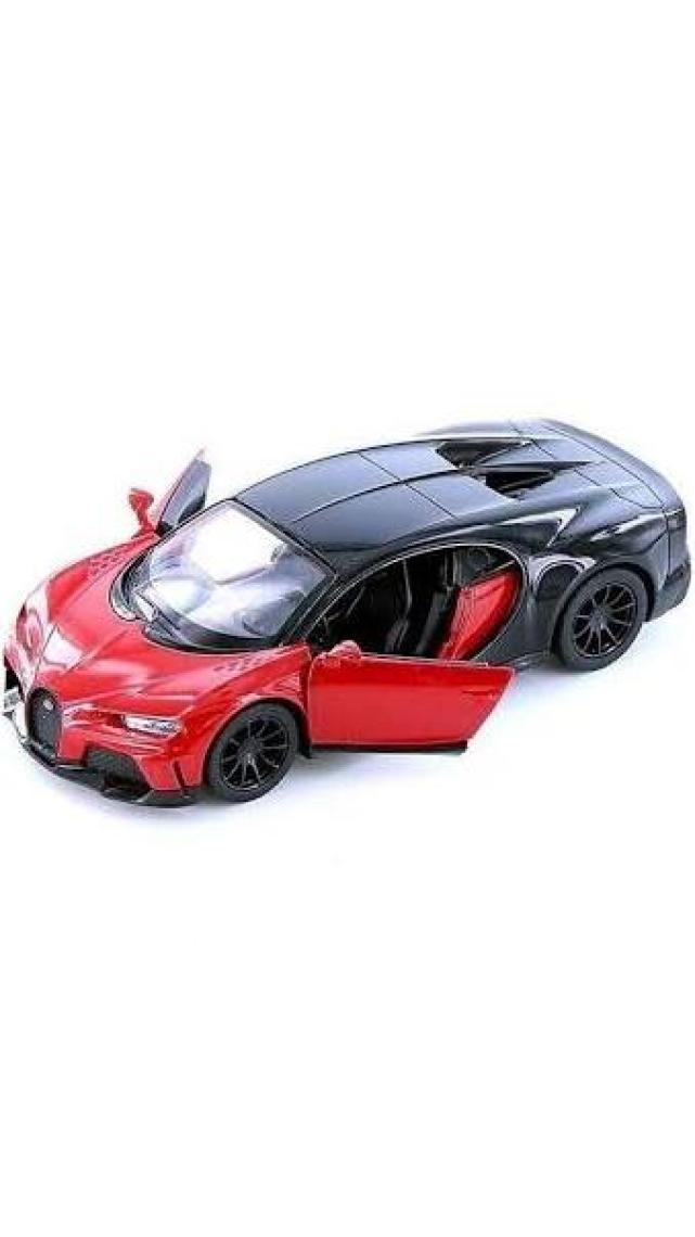 Kinsmart Bugatti Chiron Supersport 1:38 Kırmızı Çek Bırak Model Araba