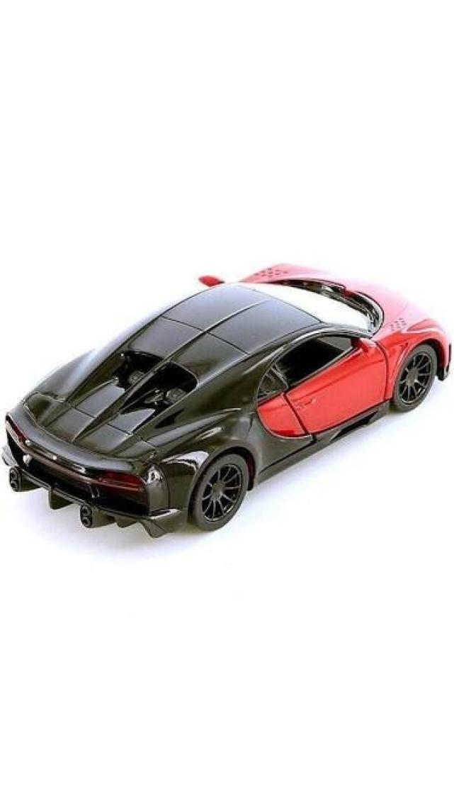 Kinsmart Bugatti Chiron Supersport 1:38 Kırmızı Çek Bırak Model Araba