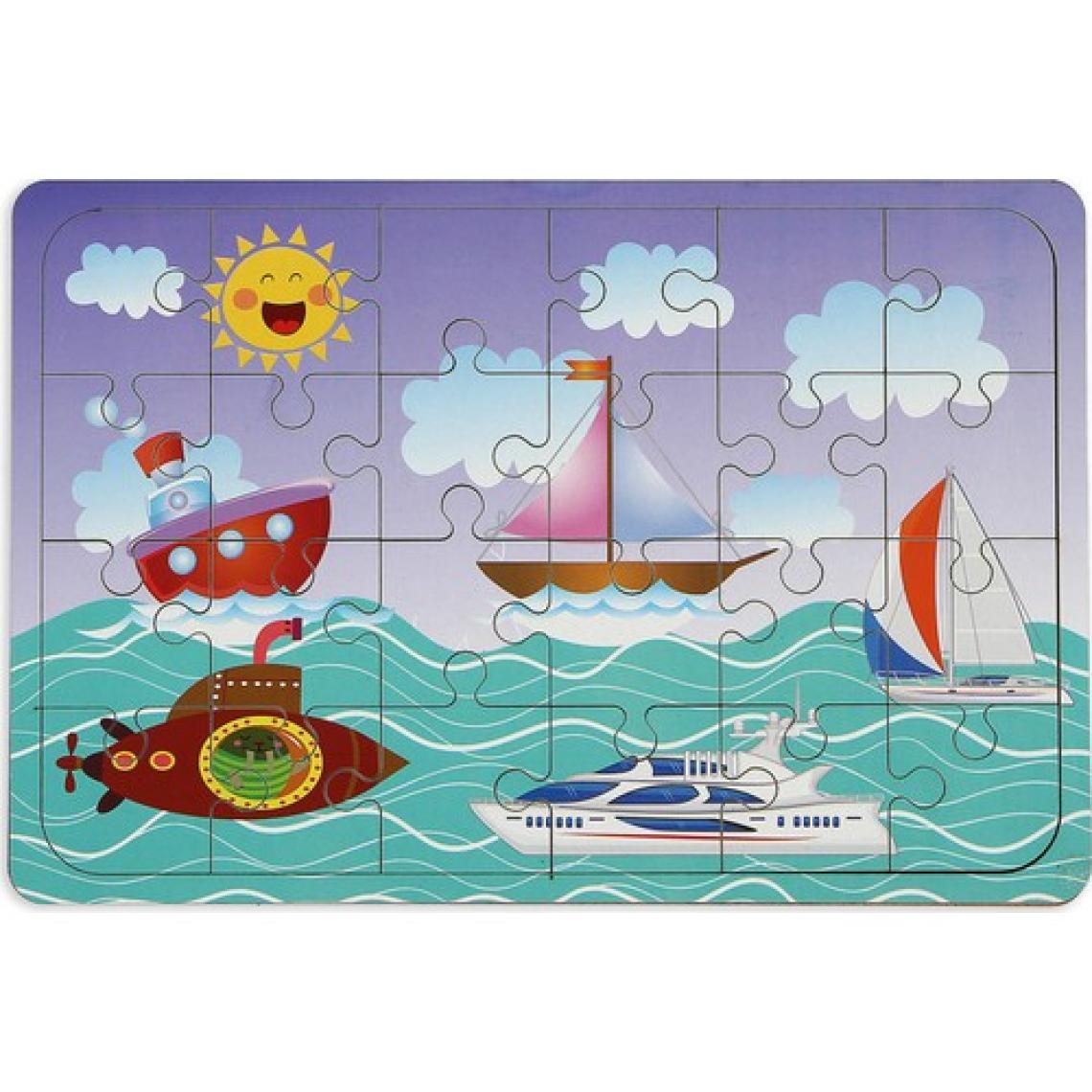 Maketçiniz Deniz Araçları 24 Parça Ahşap Puzzle