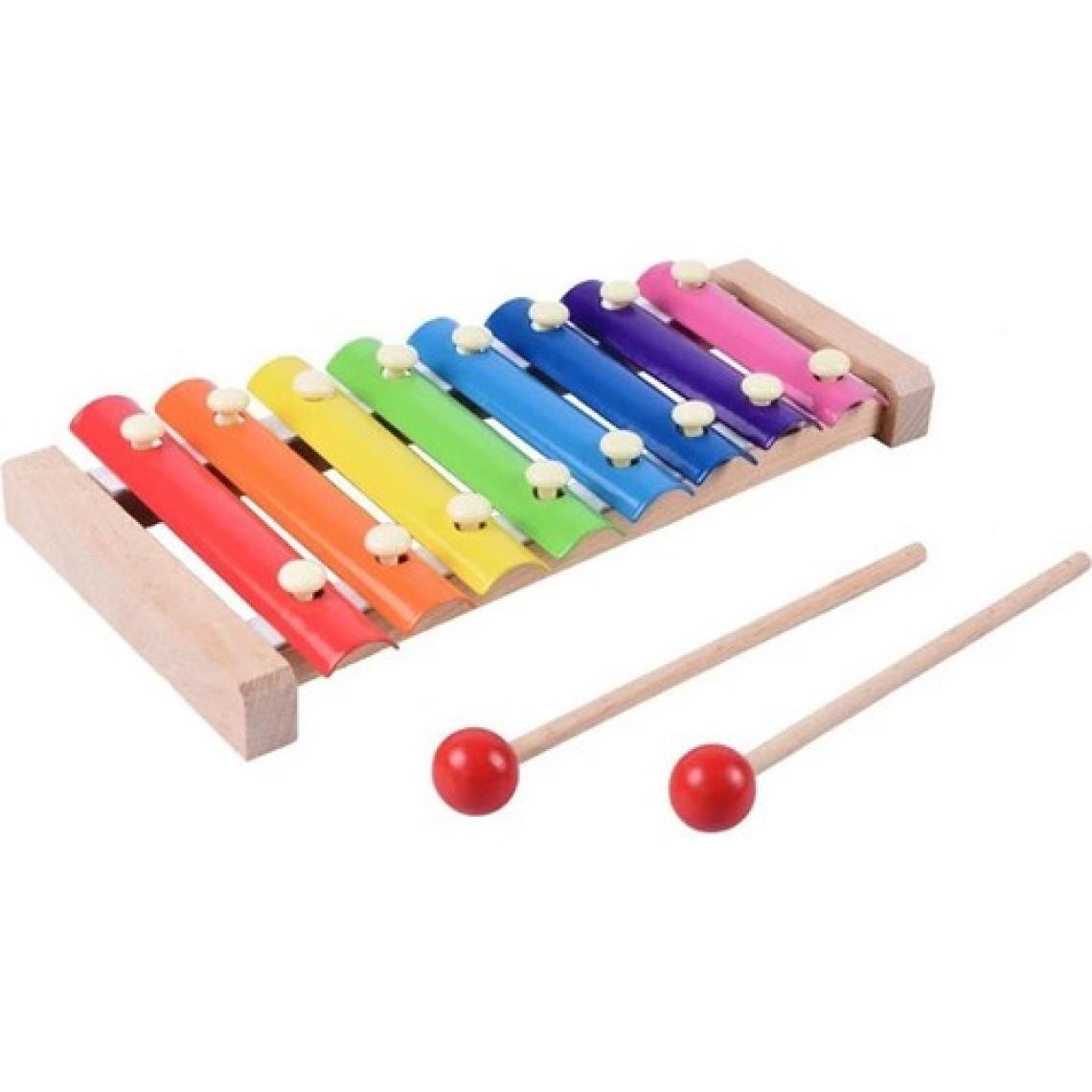 Hamaha Wooden Toys Doğal Ahşap Eğitici Oyuncak 8 Nota 8 Ton 8 Tuşlu Ksilofon HMH-024