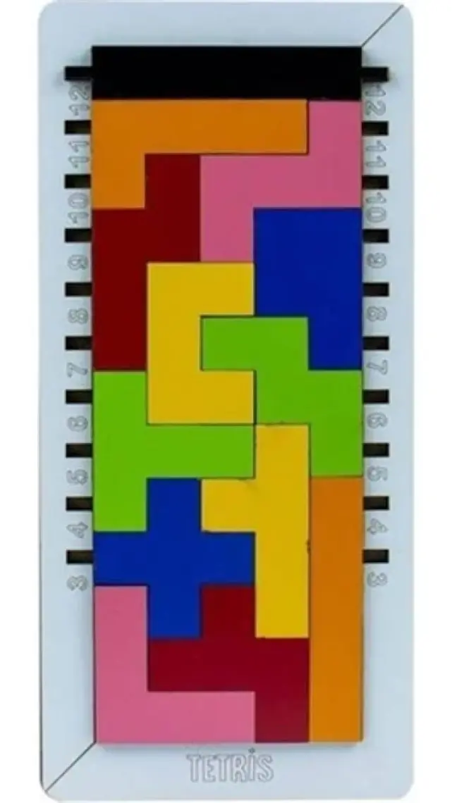 Hamaha Ahşap Tetris Eğitici Oyun Seti